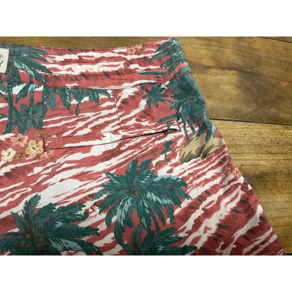 Faherty Boardshort Mens Size 35 Hawaiian Tropical